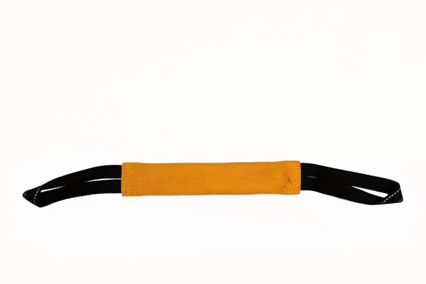 Tug leather flat 12" / 30 cm with 2 handles - Julius-K9 LLC