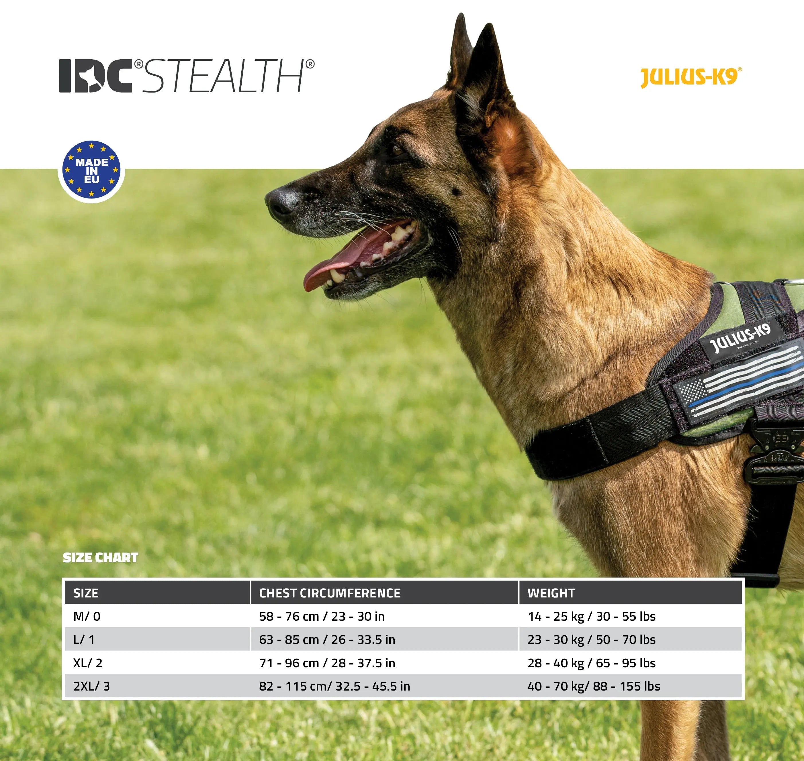 Chest Belt with Front Control Ring for JULIUS K9 Powerharness