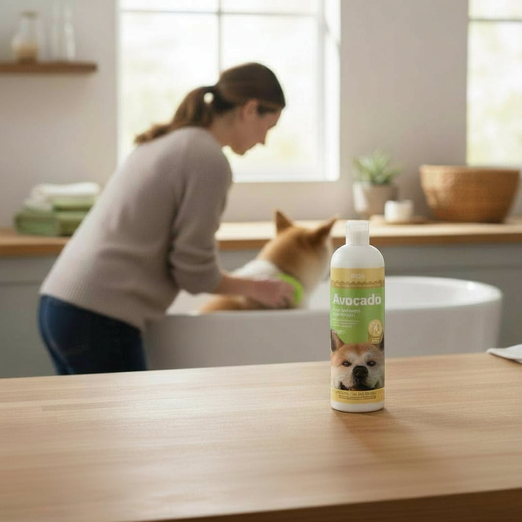 Champú de aguacate para perros OVZLA: cuidado suave para pieles sensibles