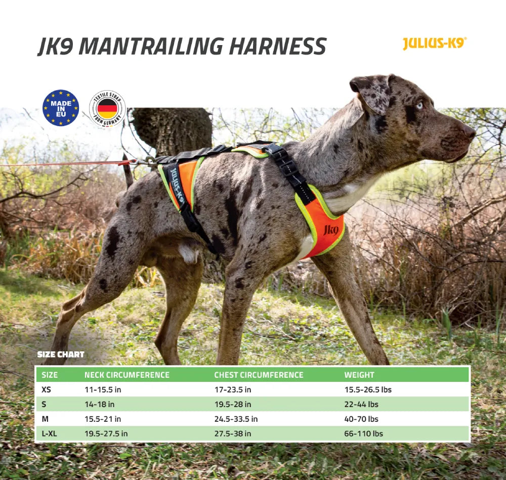 Julius-K9 Mantrailing Dog Harness Julius-K9 LLC