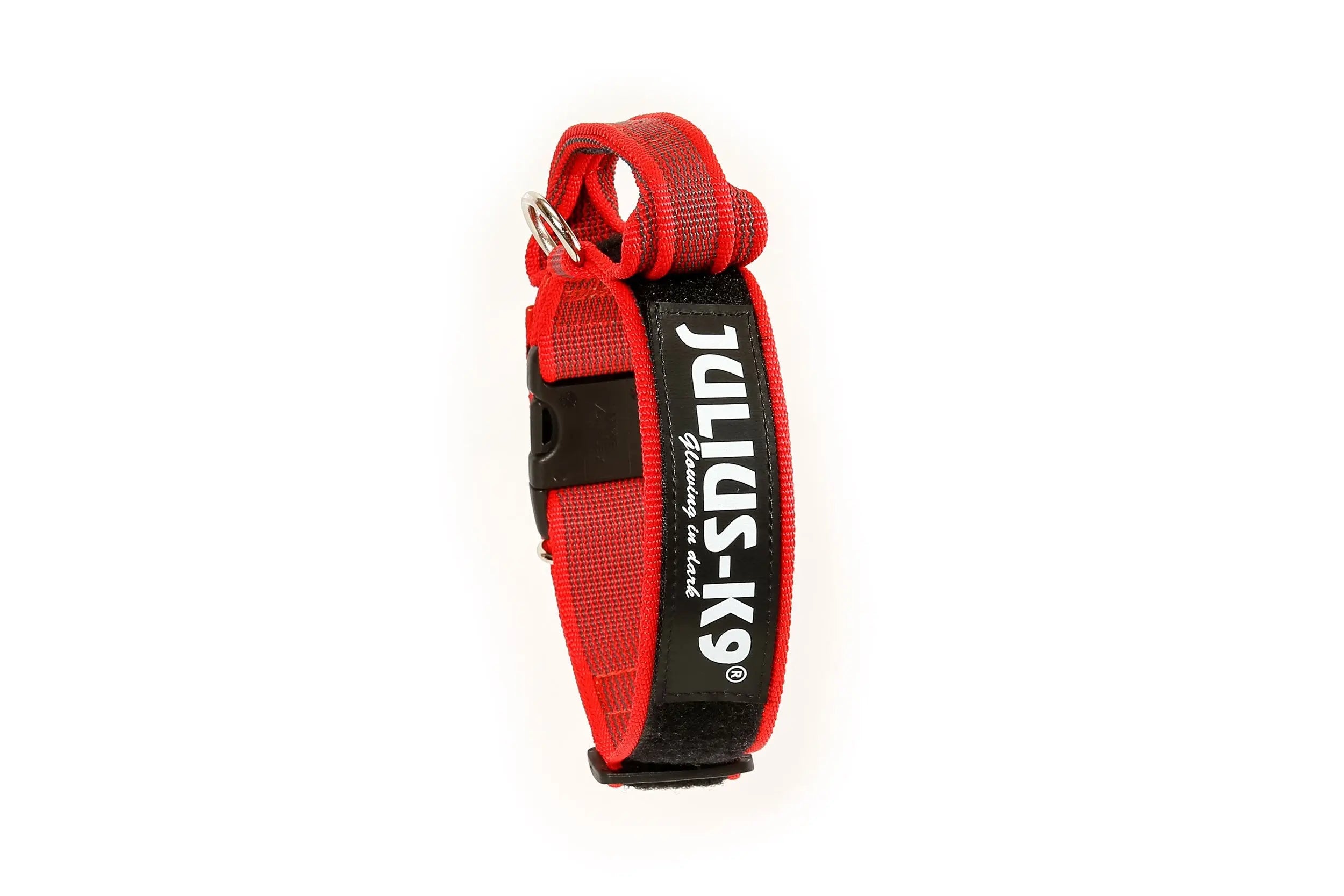 Julius-K9 Color & Gray® Collar with Handle, Safety Lock and Interchangeable Patch - Julius-K9 LLC