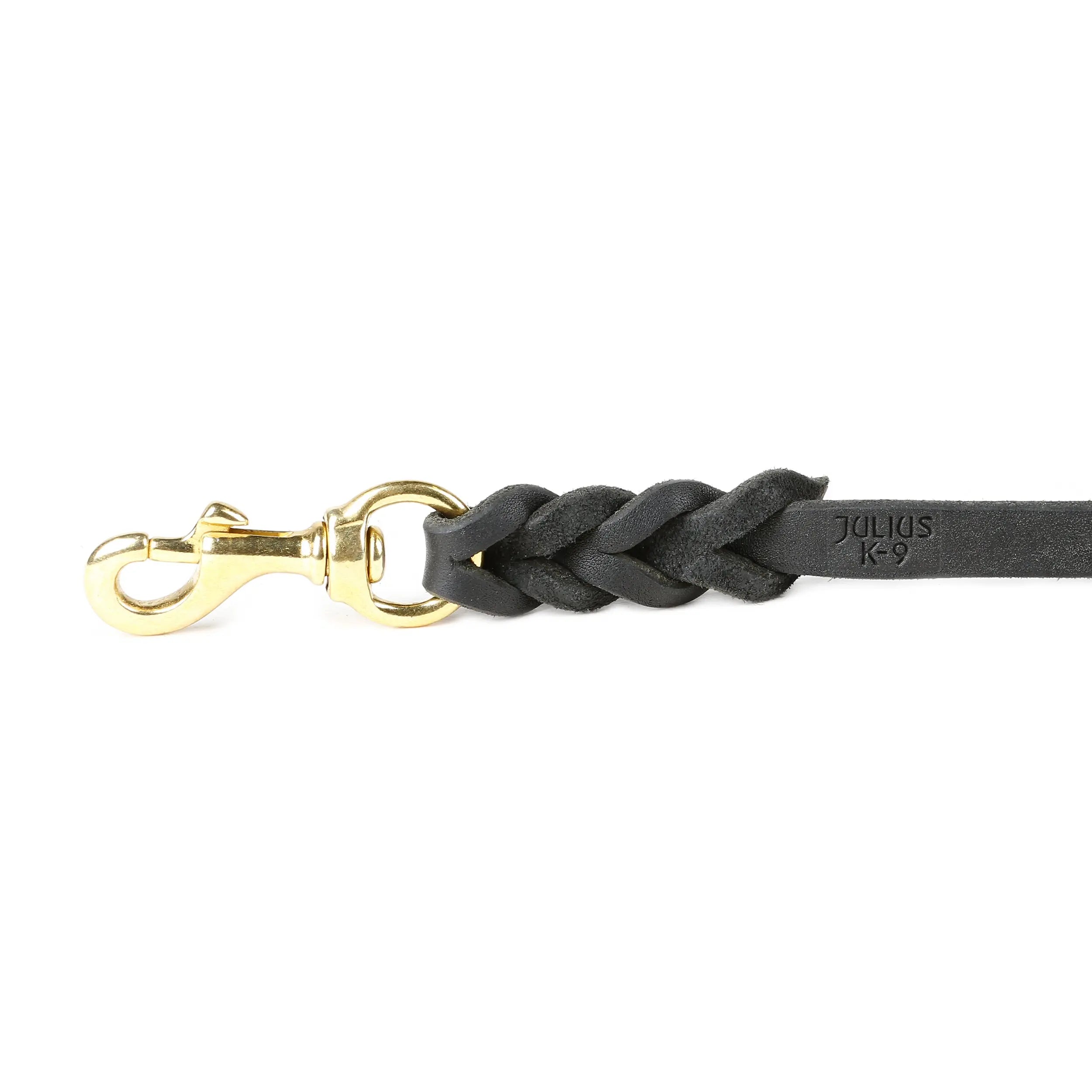 Leather K-9 6ft leash with handle, Brass Carabiner - Julius-K9 LLC