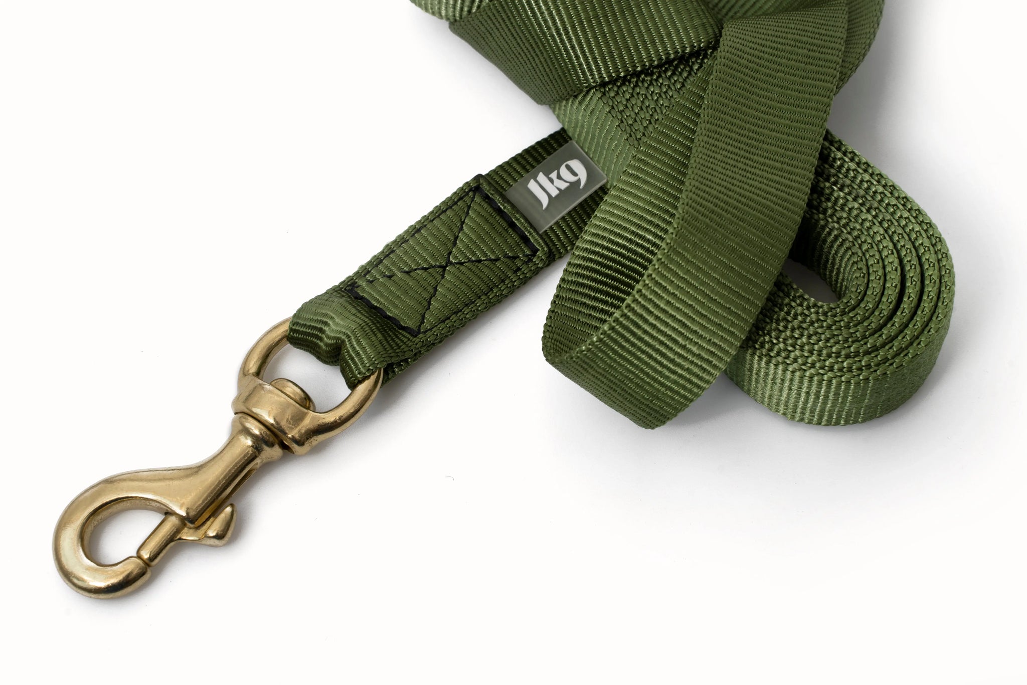 Tubular Webbing Training Leash Green - Julius-K9 LLC